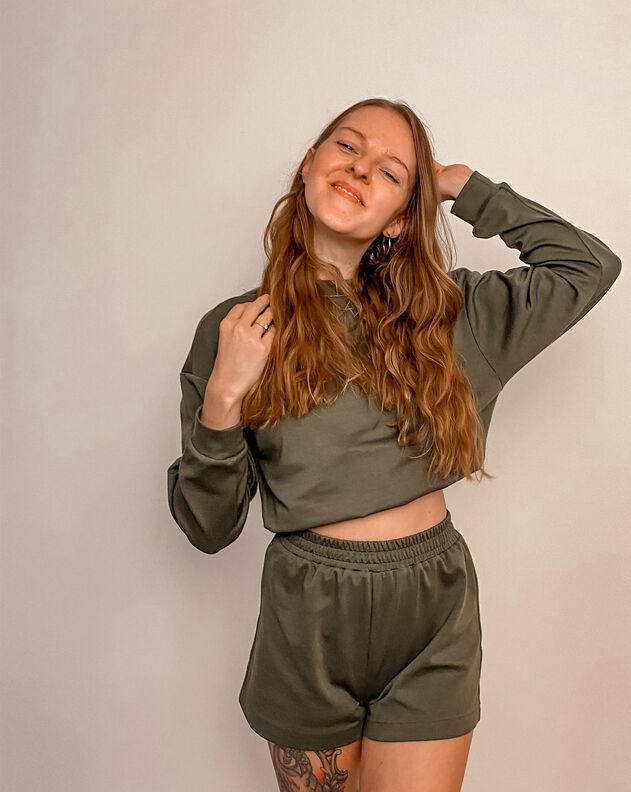 Crop Sweat T34-56 image number 11