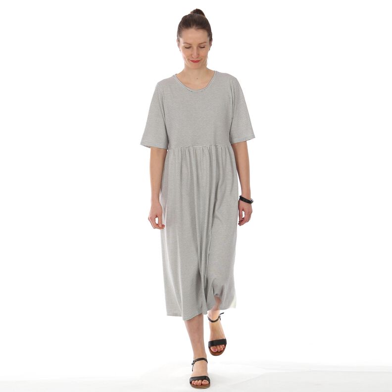Madame CAROL - Robe T-shirt froncée à la taille XS-XXL image number 5