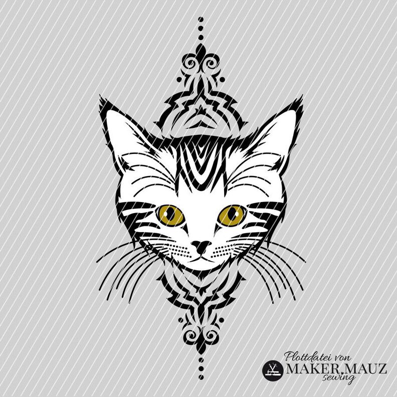Tête de chat - fichier traceur  image number 1