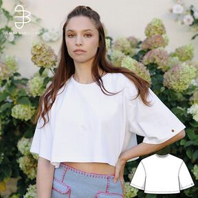T-shirt cropped Patron XS-XXXL, T-shirt Patron de couture