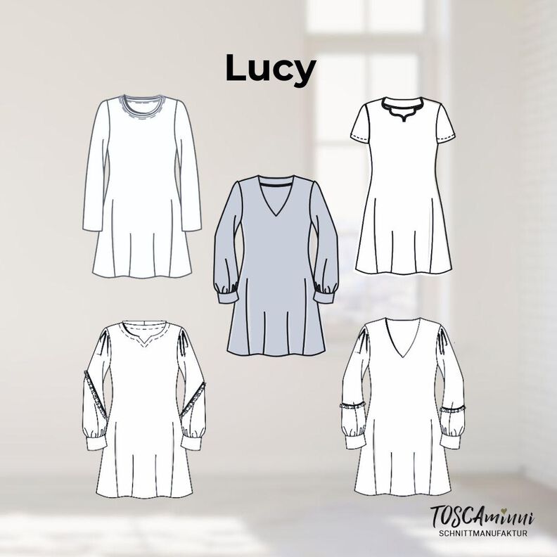 Robe Lucy tailles 34-54 Patron Ligne-A image number 9