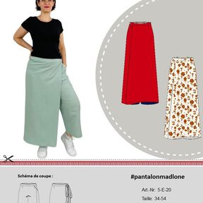 Patron de couture: Pantalon portefeuille Madelone | Culotte