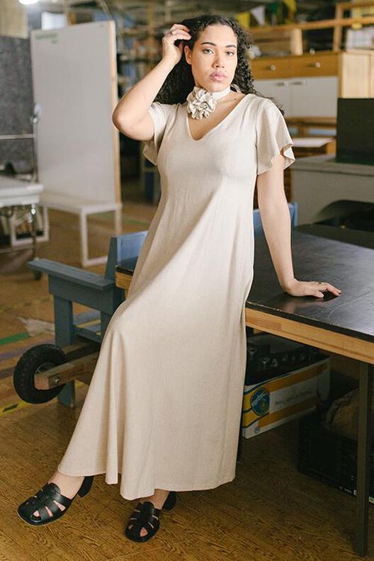 Robe midi Patron XS-XXXL. Robe Patron de couture image number 5