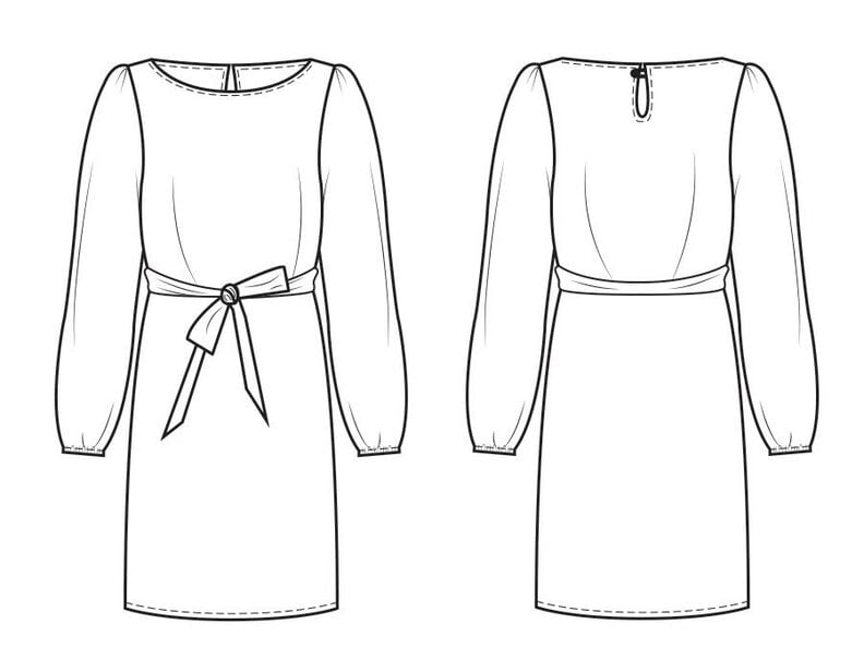 Robe Eloisa Patron de Couture image number 3