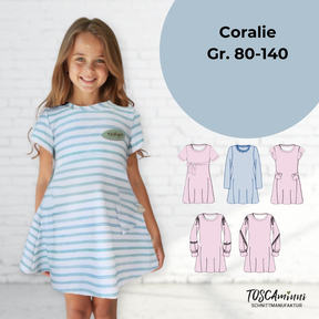 Robe Coralie tailles 80-140 Patron
