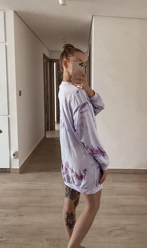 Sweatshirt oversize / Robe sweat - T34-50 image number 8