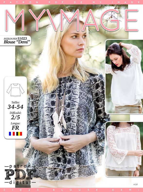 Blouse DEMI Patron de Couture image number 1