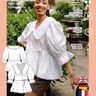 Patron de blouse cache-cœur femme avec col Claudine thumbnail number 6