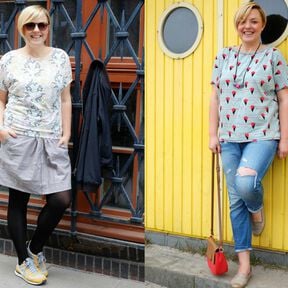 Patron et tutoriel de couture PDF: Chemise "Frau Edda" 