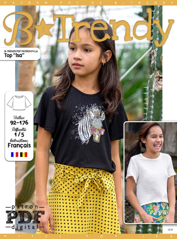 Top  "Isa" Patron de Couture  image number 8