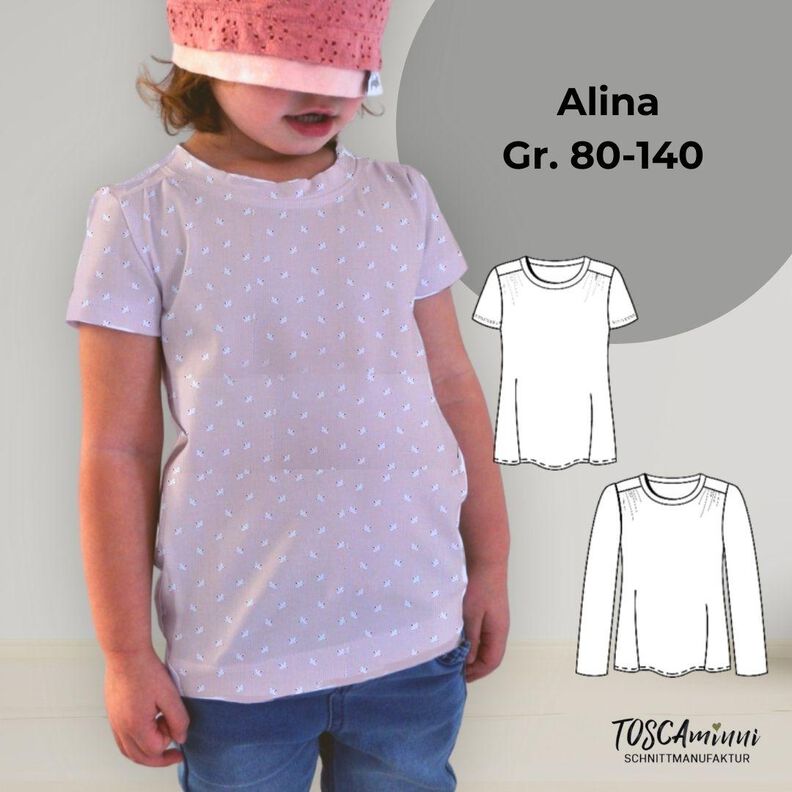 Patron T-shirt pour enfants Alina "minni" tailles 80-140 image number 1