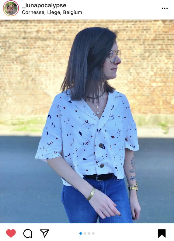 Chemise col tailleur oversized - Blouse - T34-50 image number 8