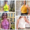 Crop top à col halter avec volants et liens - LYRA thumbnail number 6