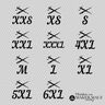 Ciseaux pour étiquettes de taille adultes - Fichier traceur thumbnail number 1