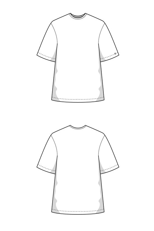 Patron T-shirt oversized avec instructions en vidéo XS-XXXL image number 5