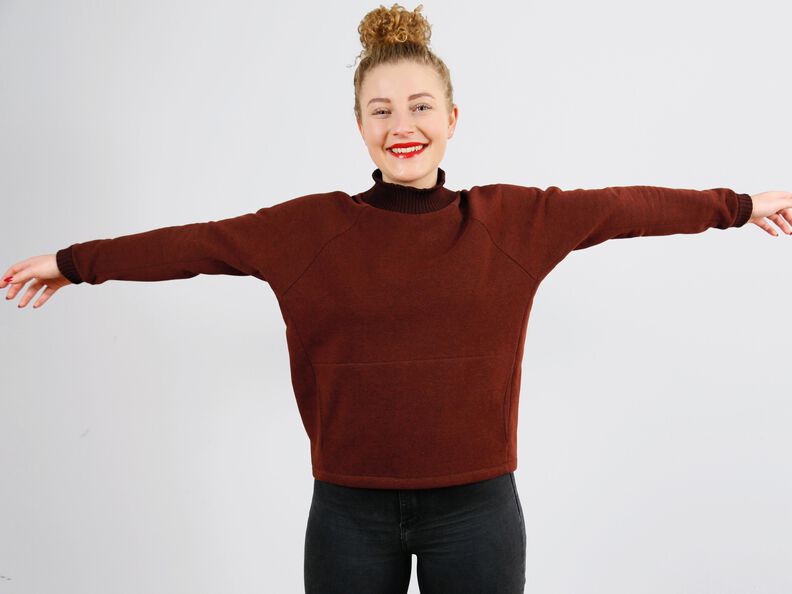 Madame BETTI - sweat chauve-souris avec poche XS-XXL image number 3