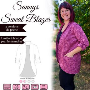 Sannys Sweat Blazer - Taille 32-64 - EBook et instructions