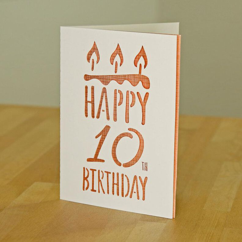  Carte Joyeux Anniversaire Ronde - Fichier traceur image number 3