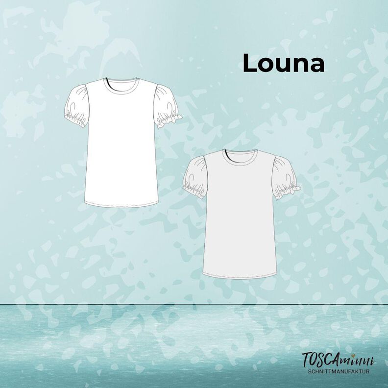 T-shirt Louna avec manches bouffantes tailles 34-54 Patron image number 10