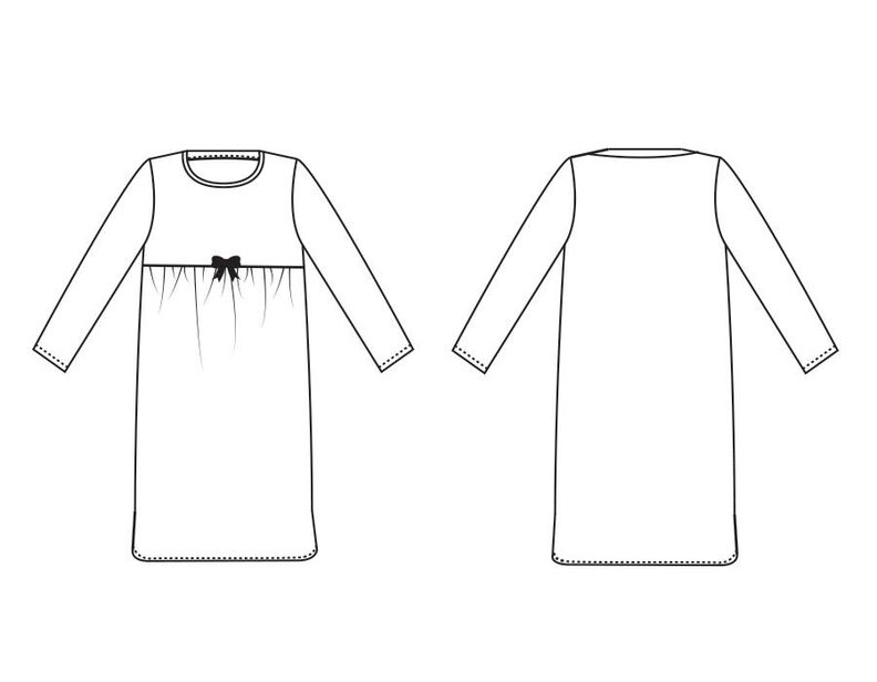 Robe de nuit CHARLOTTE Patron de Couture  image number 3