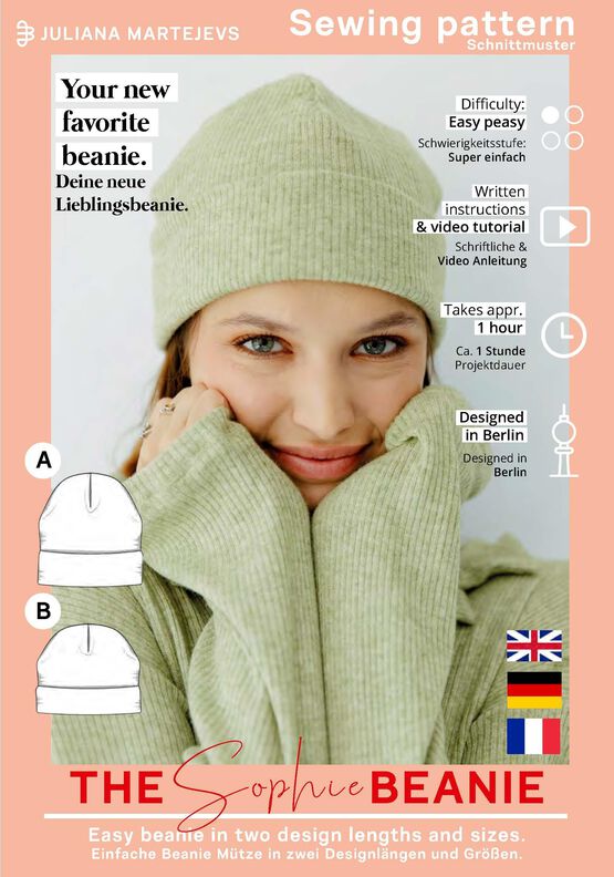 Patron beanie deux longeurs, Patron de couture image number 7