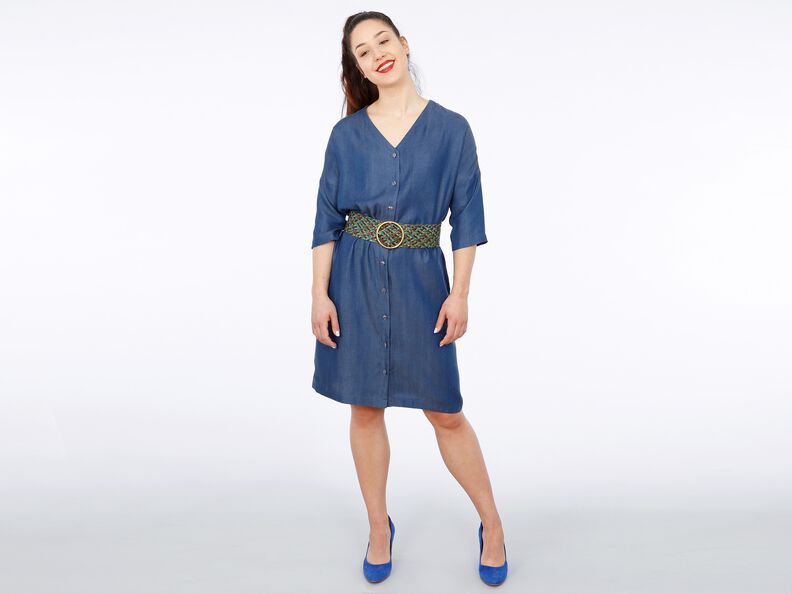 MADAME EDDA - Robe avec et patte de boutonnage XS-XXL image number 8