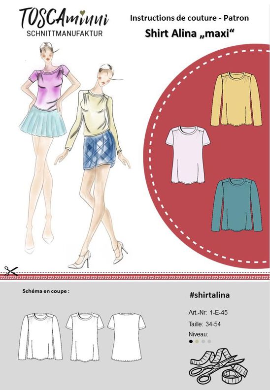 Patron shirt Alina maxi tailles 34-54  image number 3