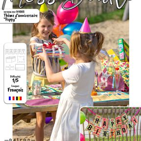 Thème d'anniversaire PEPPY Patron de Couture
