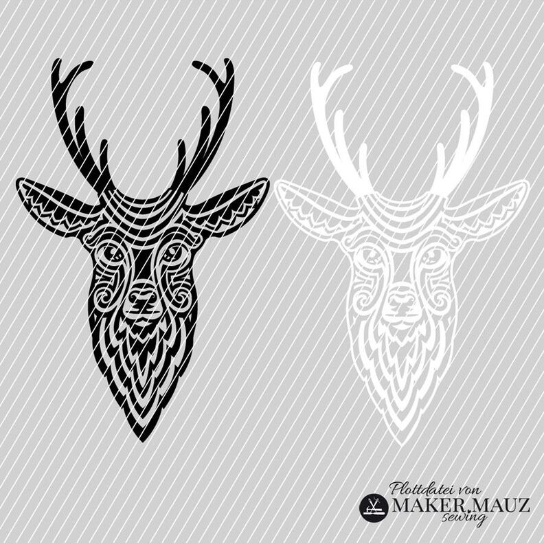 Cerf ornemental- fichier traceur image number 1