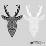 Cerf ornemental- fichier traceur thumbnail number 1