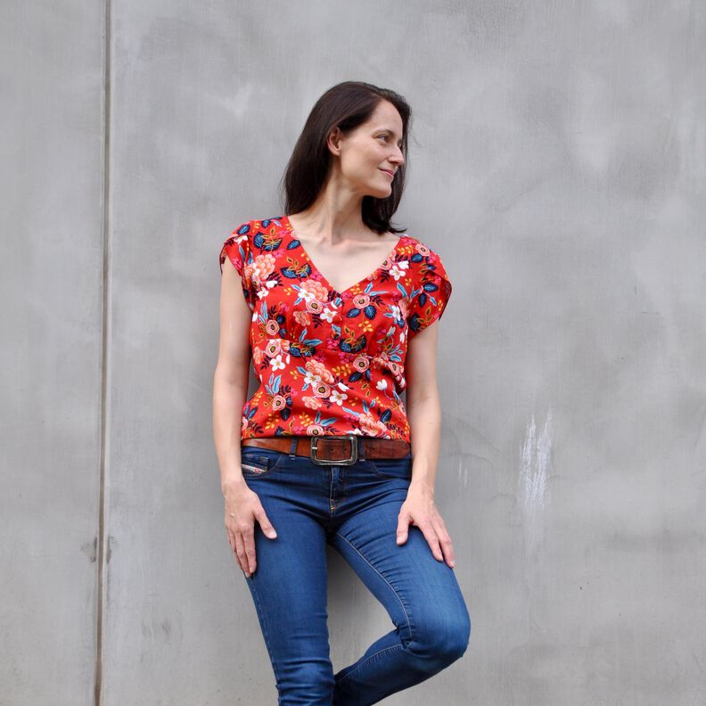 Blouse Claudine 34-52 PDF A4, A0 tutoriel imagé image number 6
