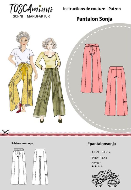 Patron Pantalon Sonja tailles 34-54 image number 5