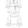 Patron de blouse cache-cœur femme avec col Claudine thumbnail number 5