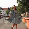 Robe Tonalco | Manches Longues et Cloche | Robe d'Automne thumbnail number 9