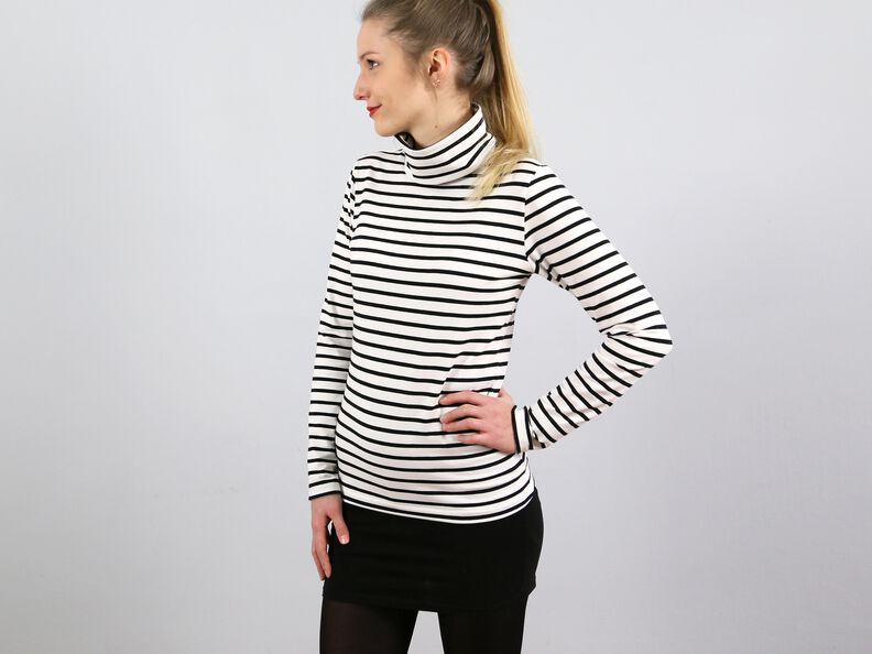 Madame ROMY - T-SHIRT AVEC COL ROULÉ XS-XXL image number 3