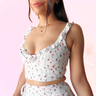 Koli Top | Crop bustier et haut avec laçage et volant thumbnail number 7