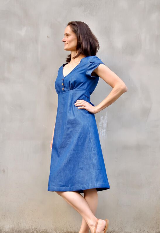 Blouse Claudine 34-52 PDF A4, A0 tutoriel imagé image number 7