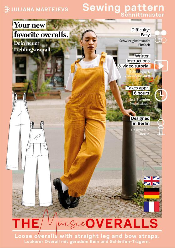 Salopette Patron femme XS-XXXL Combinaison Jumpsuit image number 8
