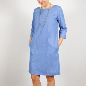 Madame YUMA - Robe droite avec des poches & un pli 