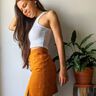 Jupe Yoalli | Jupe droite avec fente ou boutons thumbnail number 6