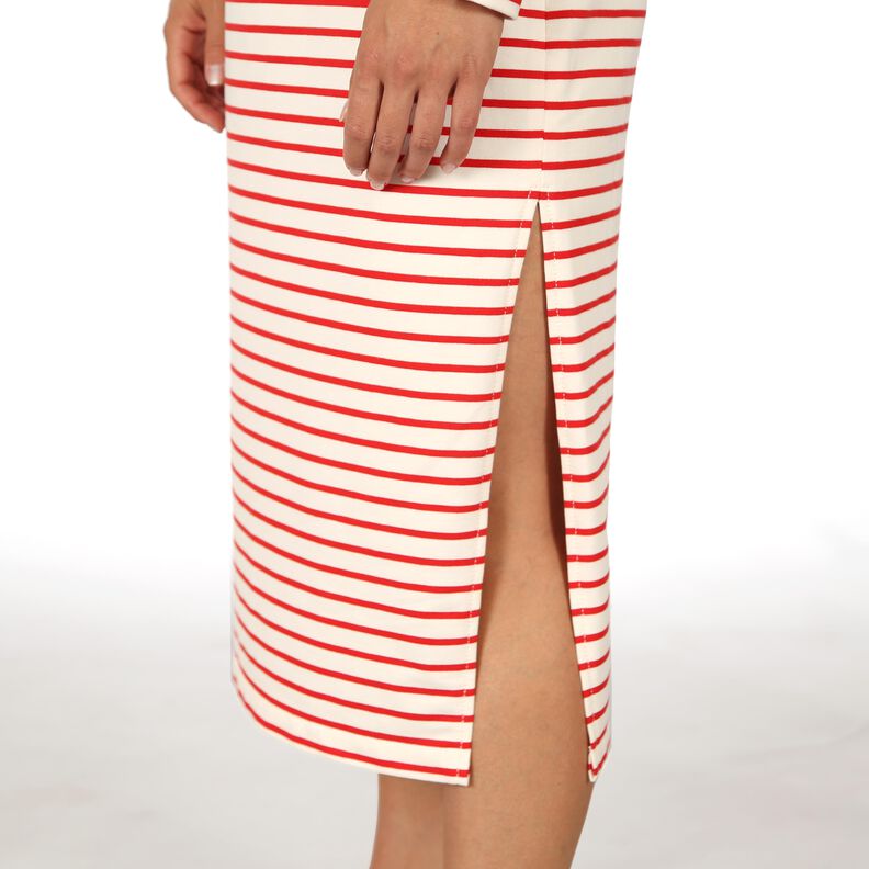 Robe droite fendue - Madame NORA - XS-XXL image number 5