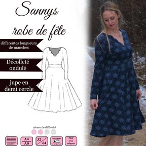 La robe de fête de Sanny - e-book et instructions de couture