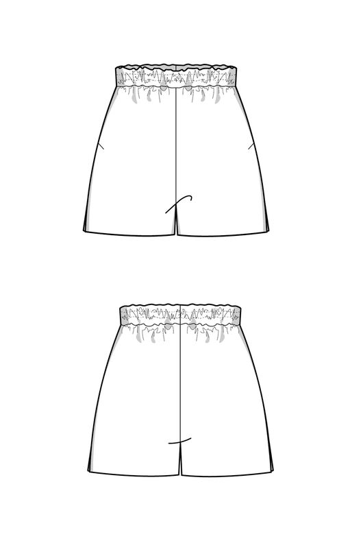 Pantalon jogging courte Patron XS-XXXL. Patron de couture image number 6
