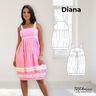 Robe Diana Taille 34-46 | Robe ballon Patron thumbnail number 1