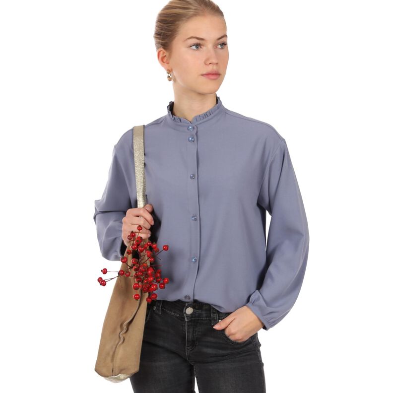 Madame LANA - elégante blouse à col volanté - XS-XXL image number 1