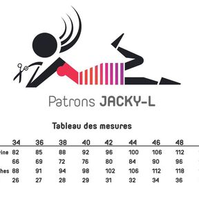 Haut Rumba 34-52 manches longues PDF A4, A0 tutoriel imagé