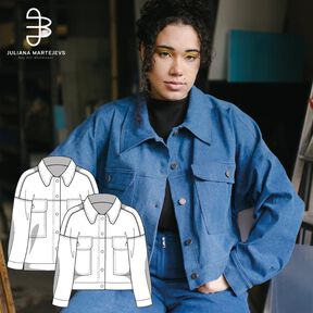 Patron Veste en jean, XS-XXXL, Patron de couture