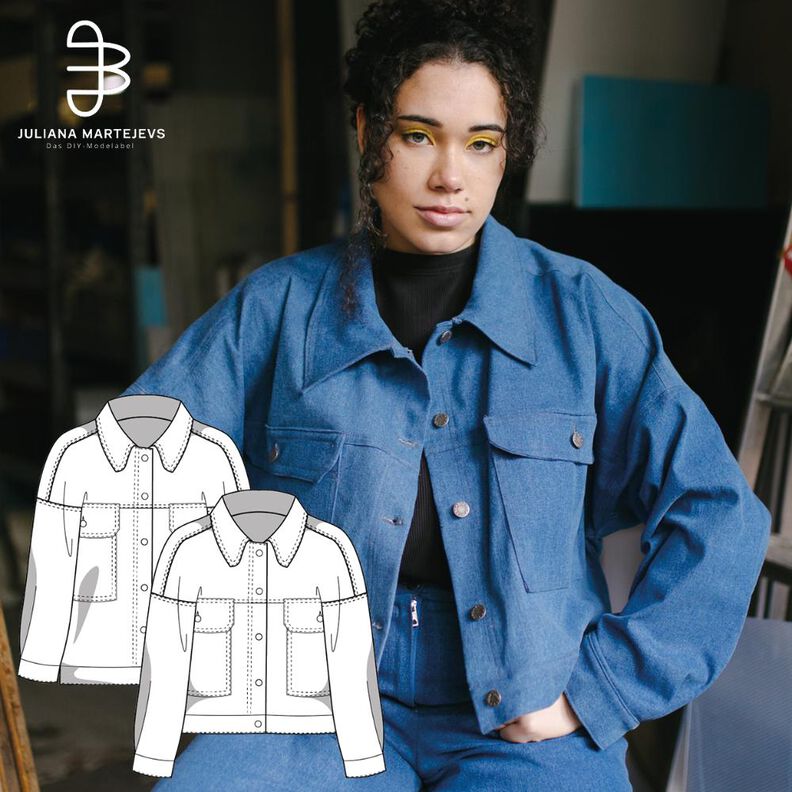 Patron Veste en jean, XS-XXXL, Patron de couture image number 1