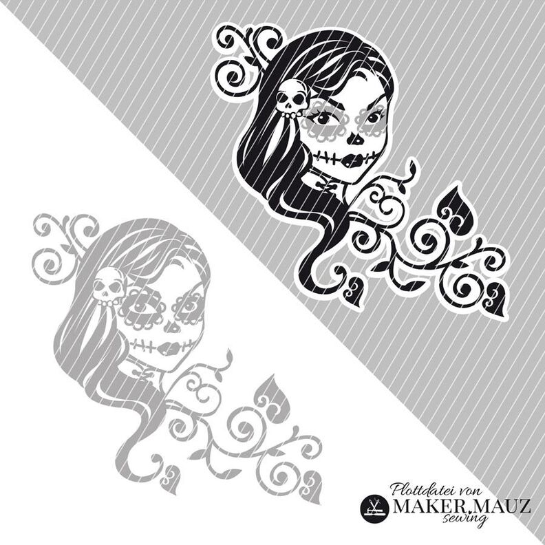 La Catrina Skull Lady Mexique Horreur Gothique image number 1