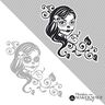 La Catrina Skull Lady Mexique Horreur Gothique thumbnail number 1